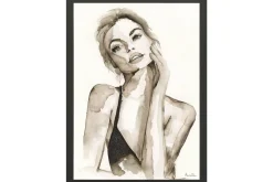 Art Print A Womans Face