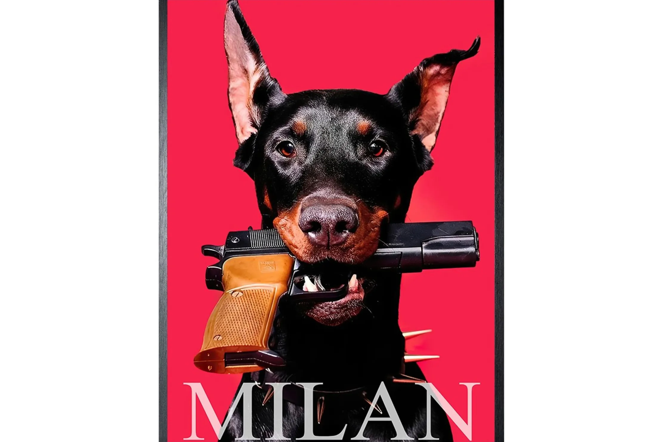 Art Print Dog Pistol FA-217