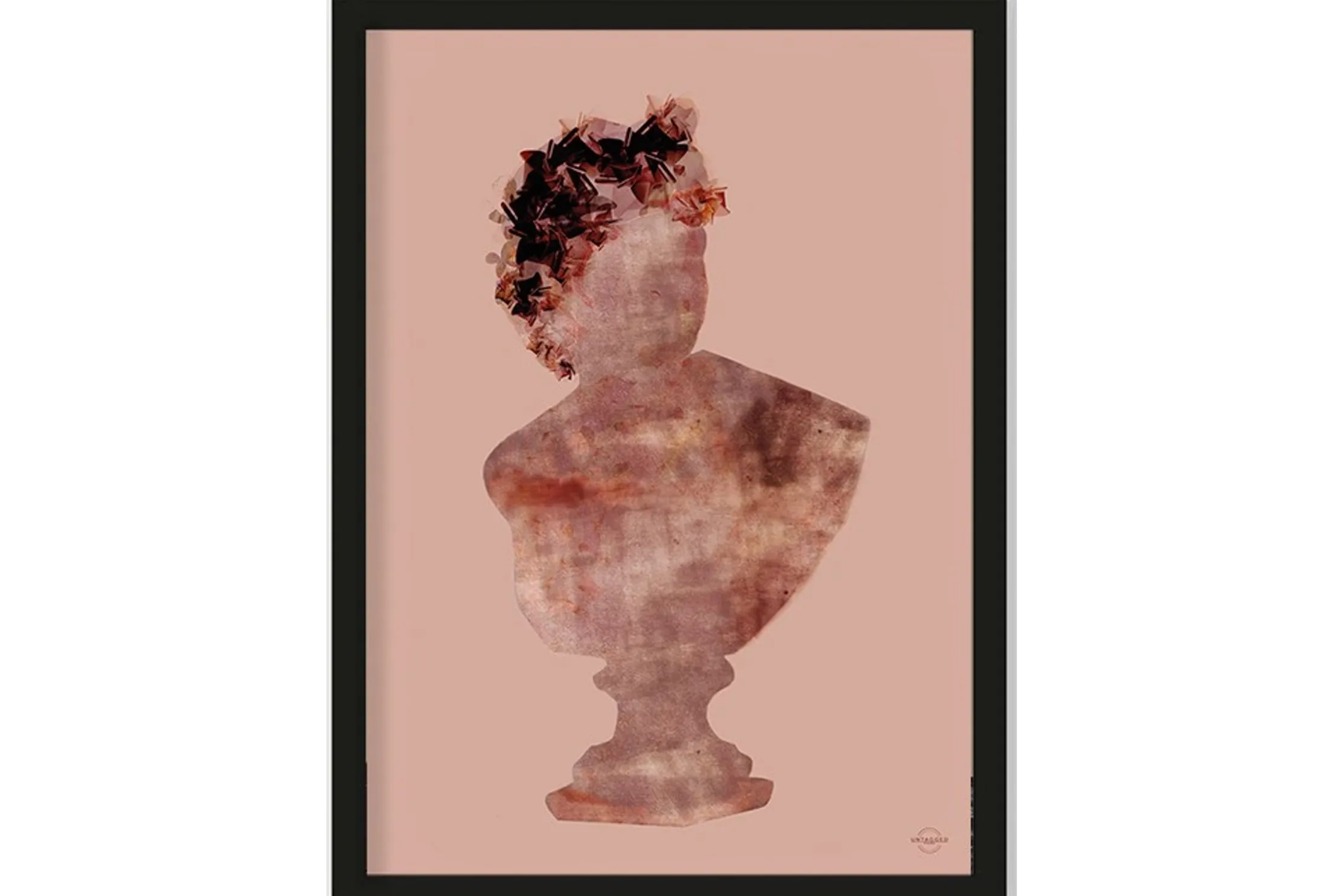 Art Print Eroded Roman Sculpture
