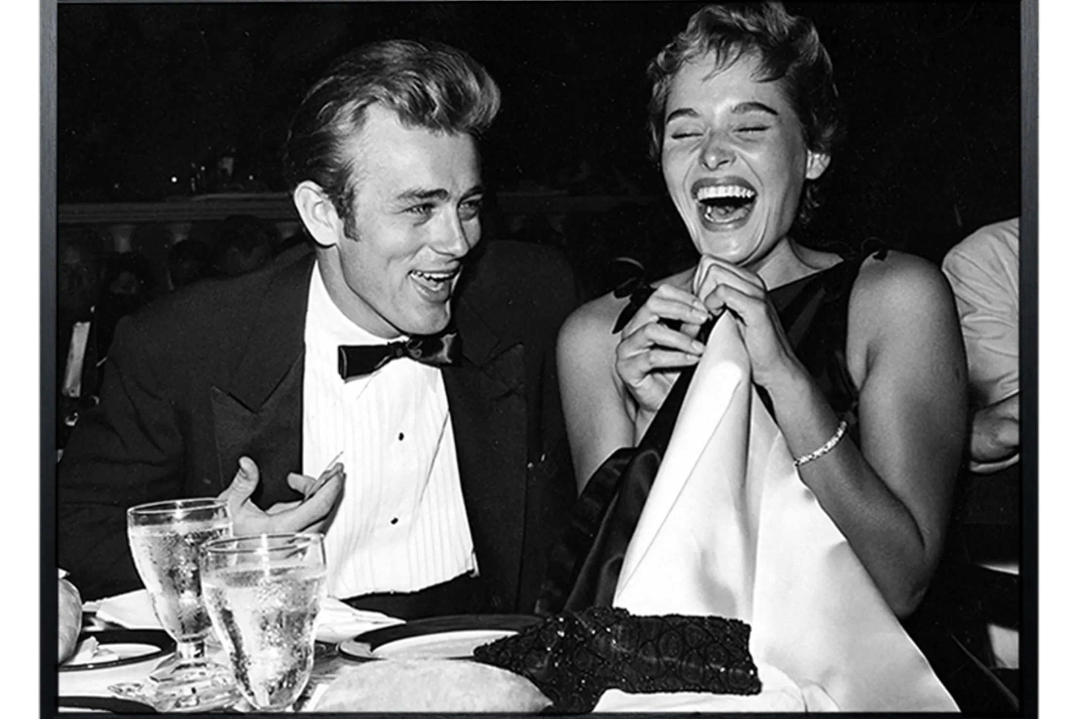 Art Print James Dean & Ursula Andress Zwart-wit AAJ009