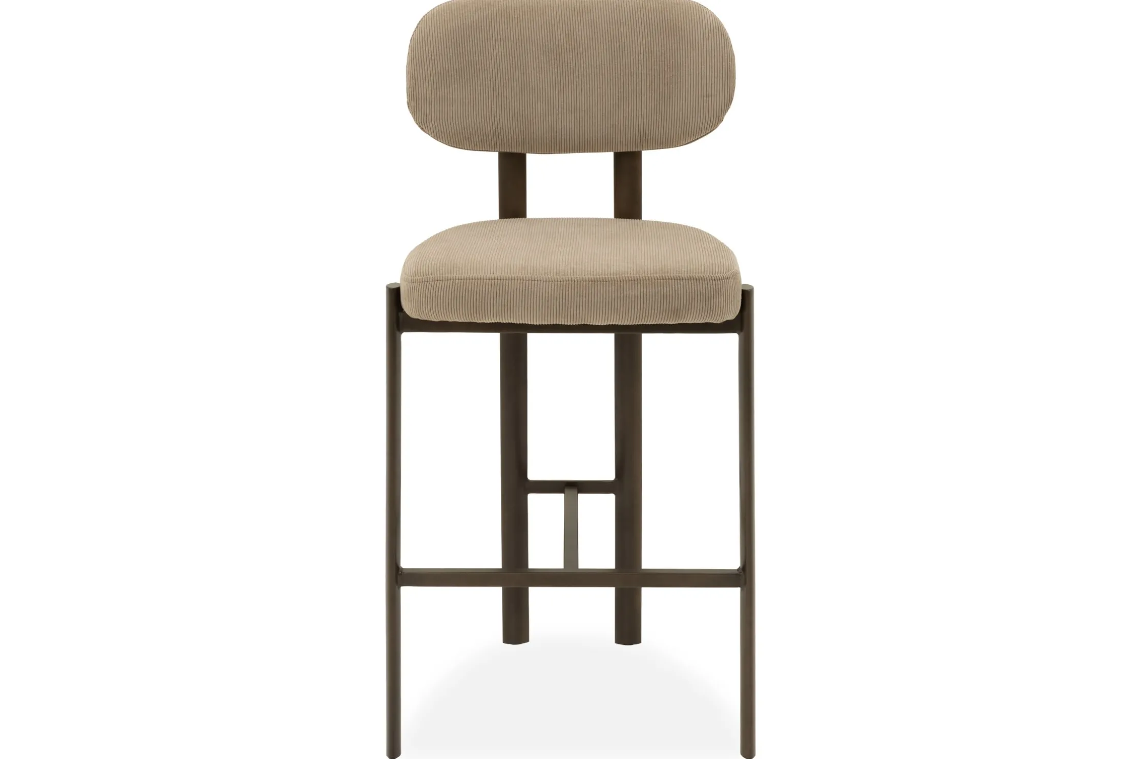 Barkruk Wave Beige - Anodic Brown Rivano