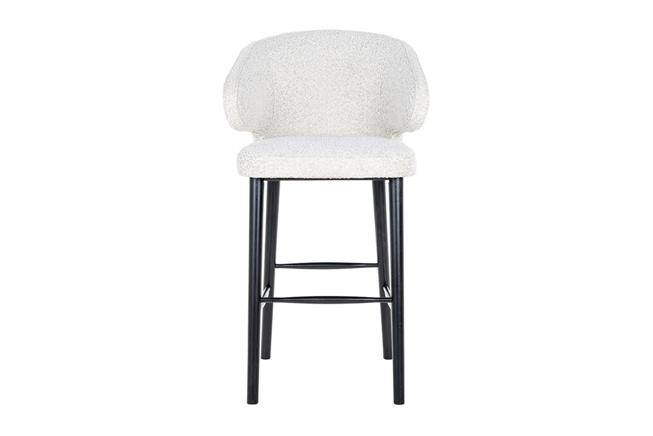 Barstoel 210675 White Bouclé Indigo