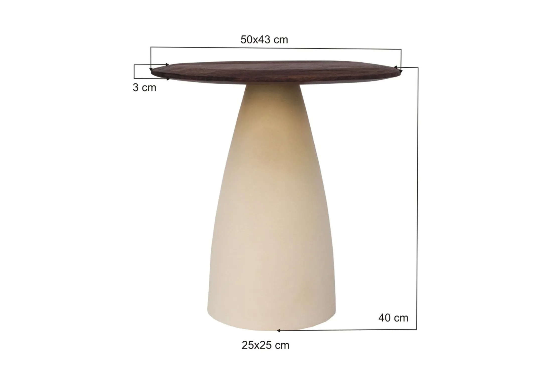 Bijzettafel Marron