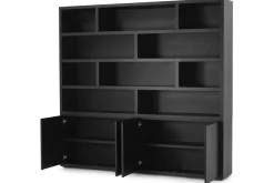 Boekenkast zwart Velori