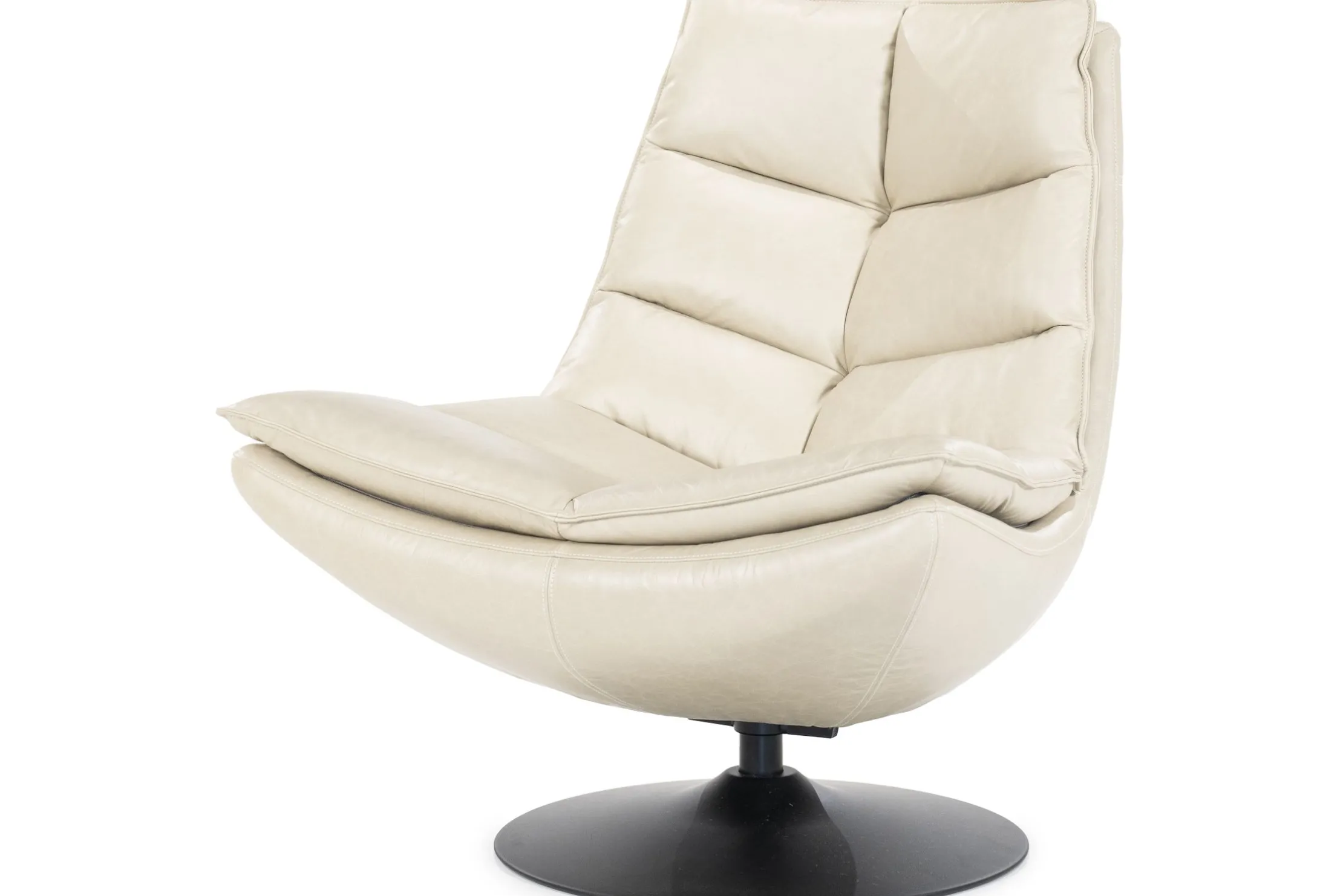 Draaifauteuil - beige boho leder | 95937 Sven