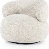 Draaifauteuil Beige 96107 Maeve