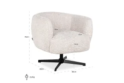 Draaifauteuil 211807 Estelle