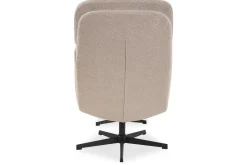 Draaifauteuil met hocker Naturel CH-73.004 Alvar