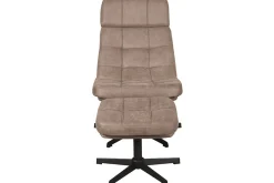 Draaifauteuil met hocker Taupe CH-73.028 Alvar
