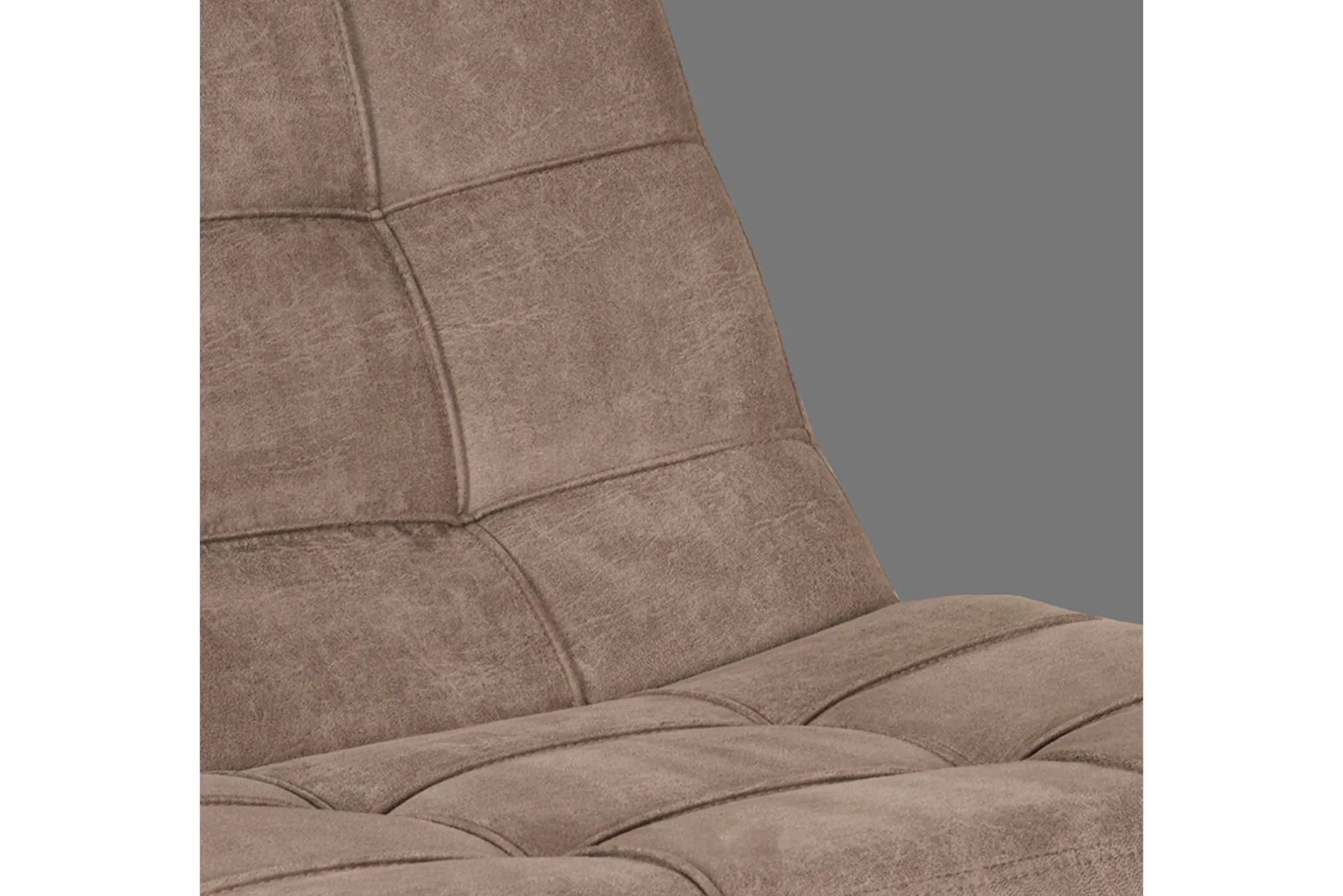 Draaifauteuil met hocker Taupe CH-73.028 Alvar