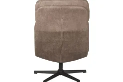 Draaifauteuil met hocker Taupe CH-73.028 Alvar