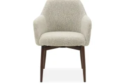 Eetkamerstoel Beige Walnut Hikari