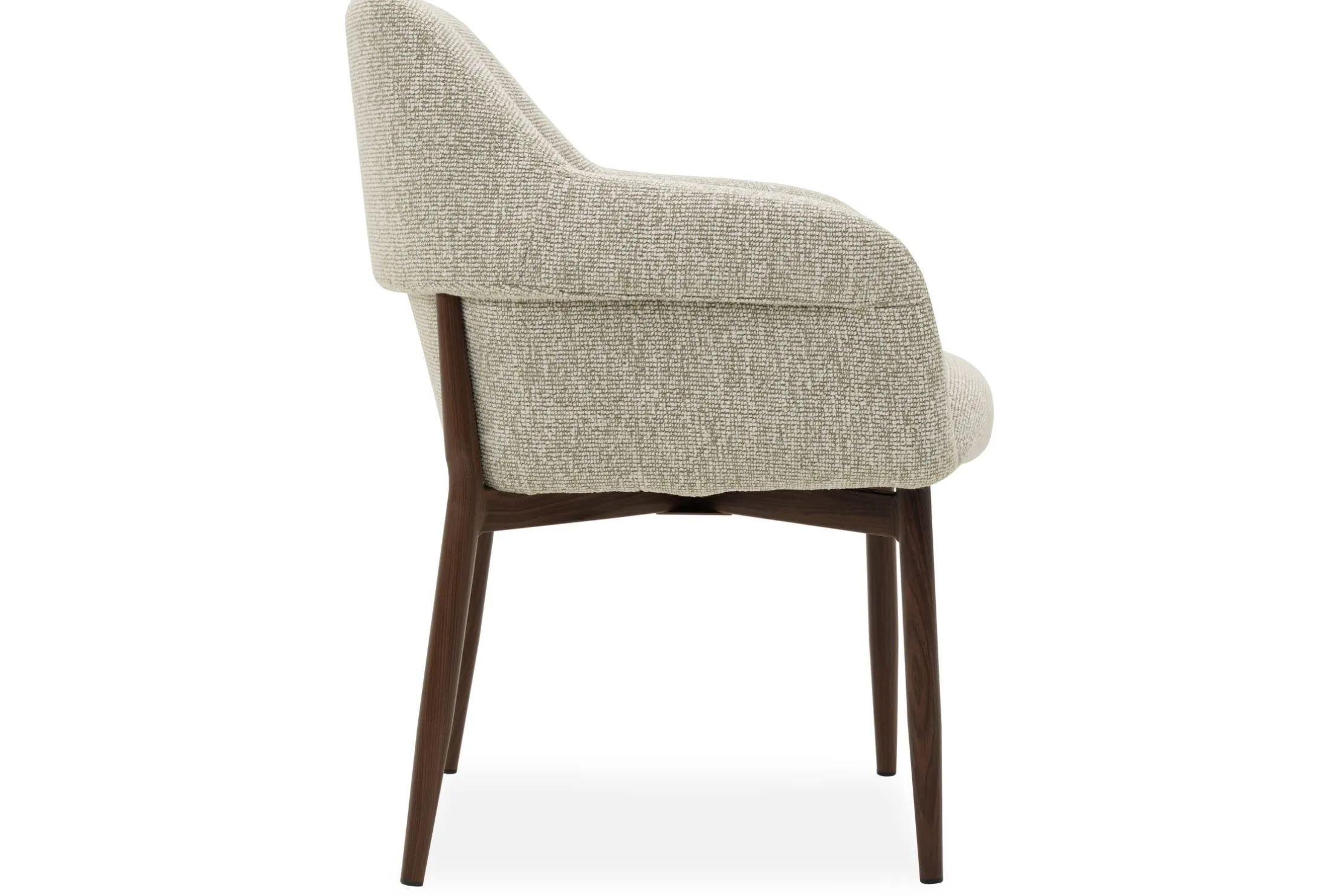 Eetkamerstoel Beige Walnut Hikari
