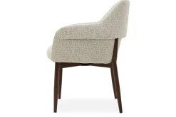 Eetkamerstoel Beige Walnut Hikari