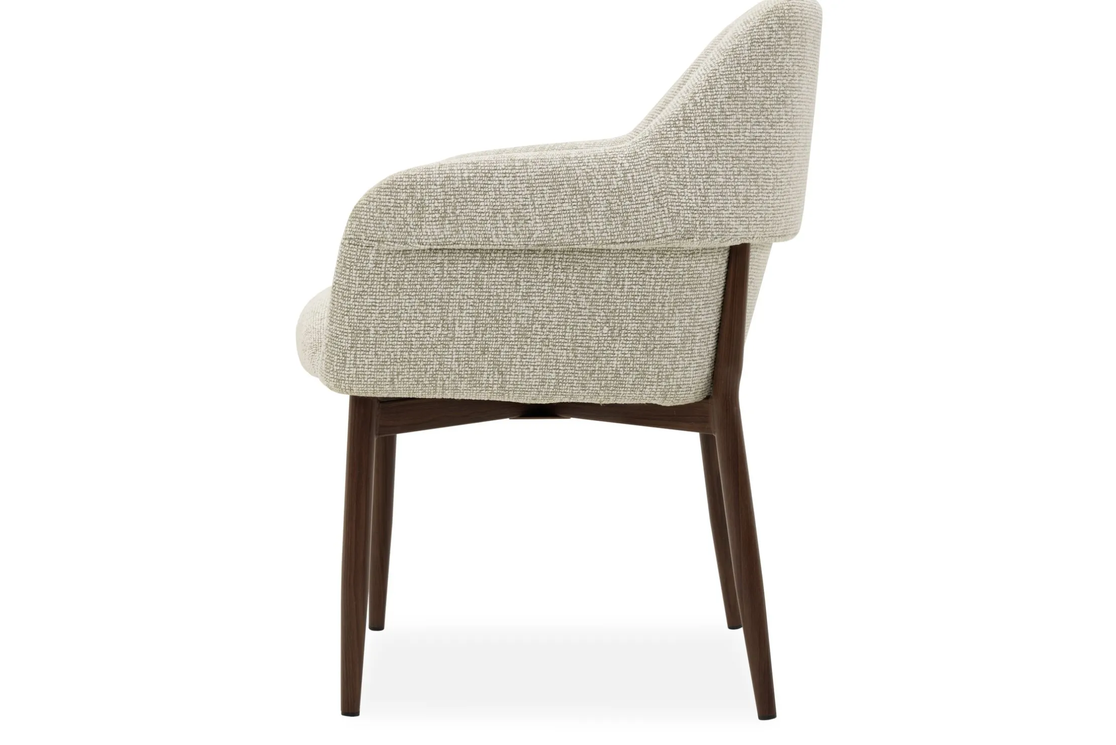 Eetkamerstoel Beige Walnut Hikari