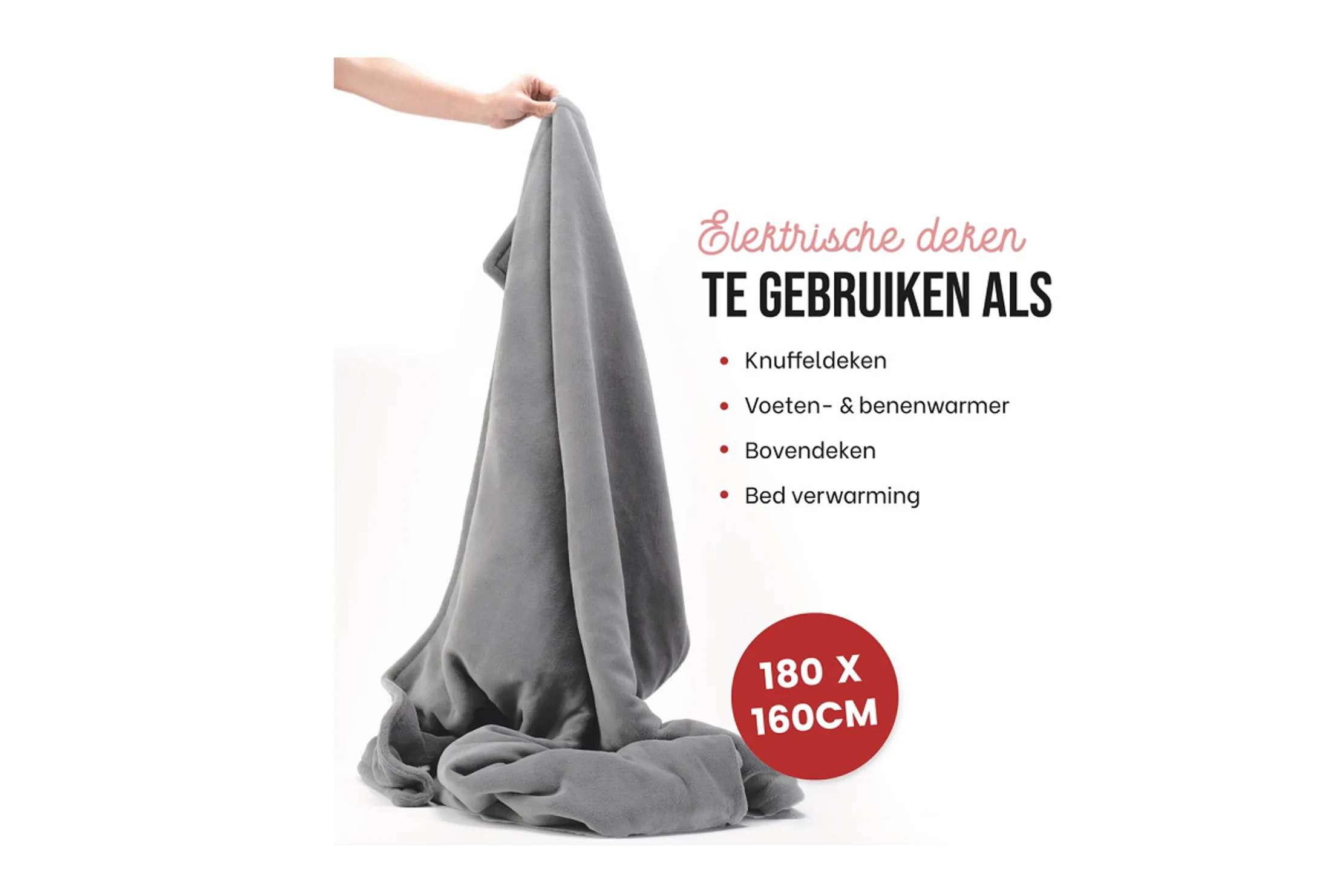 Elektrische warmtedeken Grijs