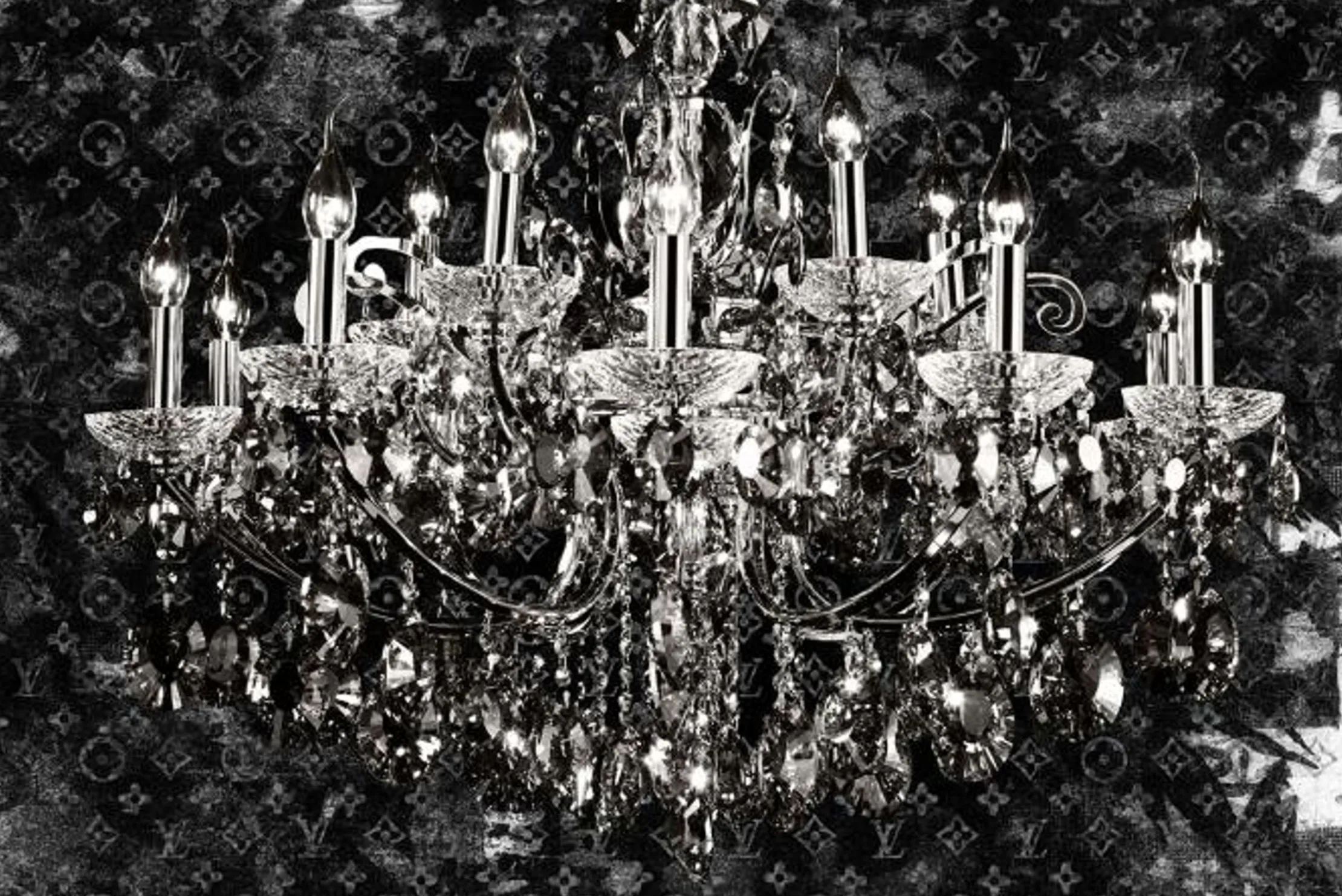 Glasschilderij Chandelier 080120C-793