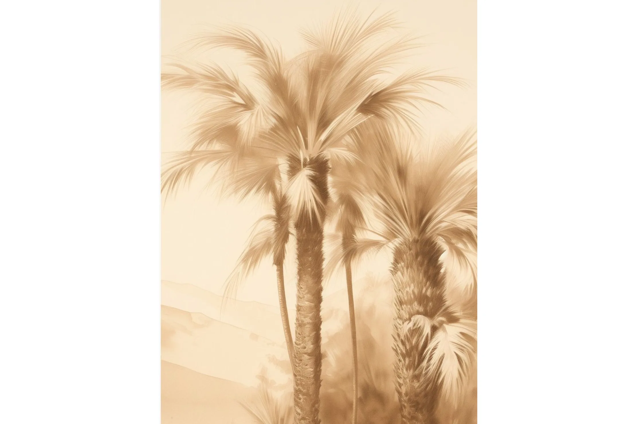 Glasschilderij Desert Mirage