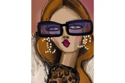 Glasschilderij Diva