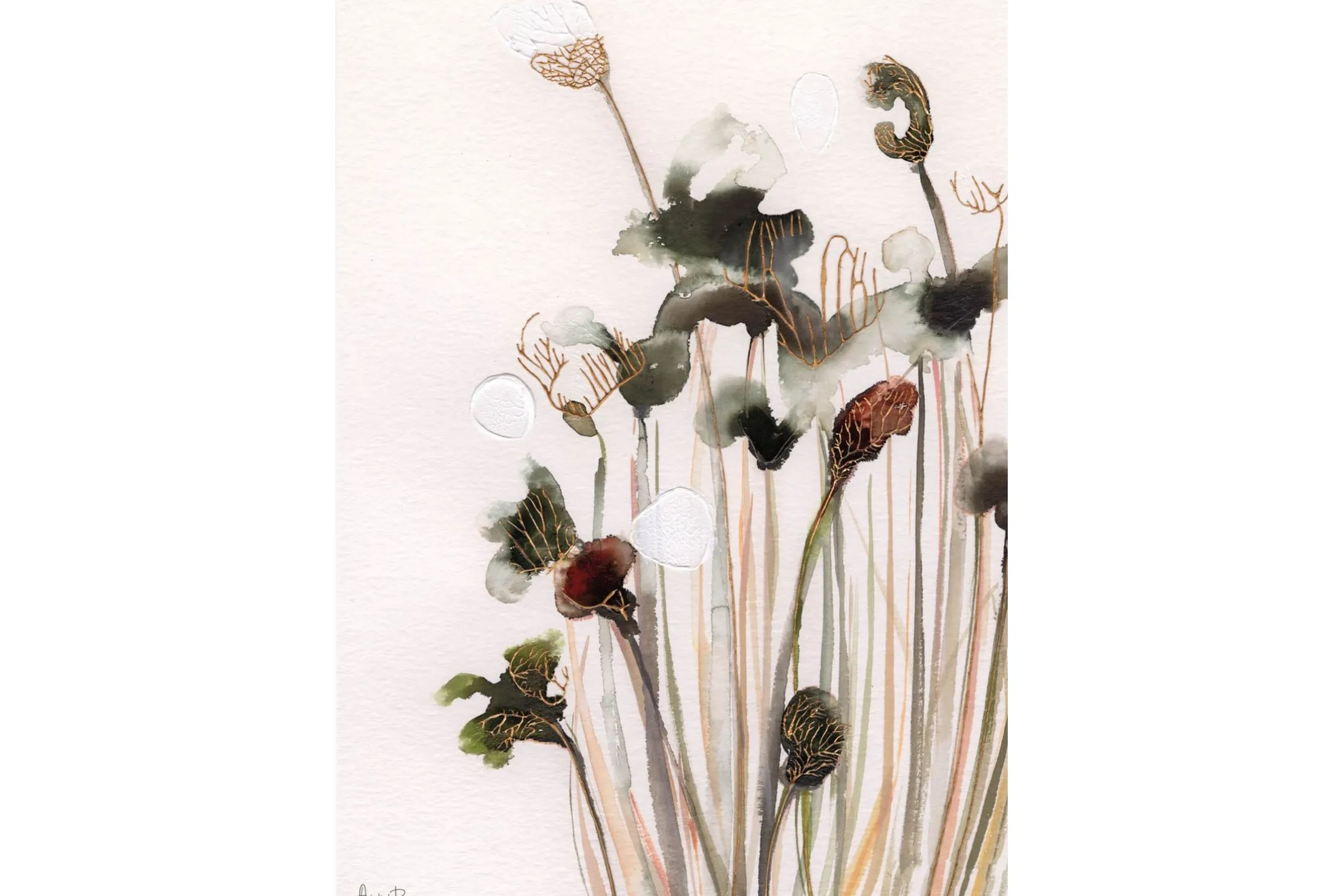 Glasschilderij Pastel Flowers