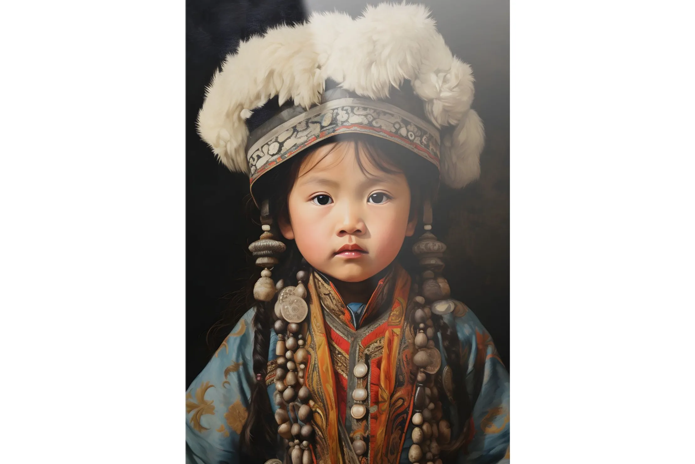 Glasschilderij Traditional Child