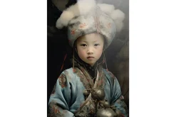 Glasschilderij Traditional Child