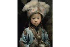 Glasschilderij Traditional Child