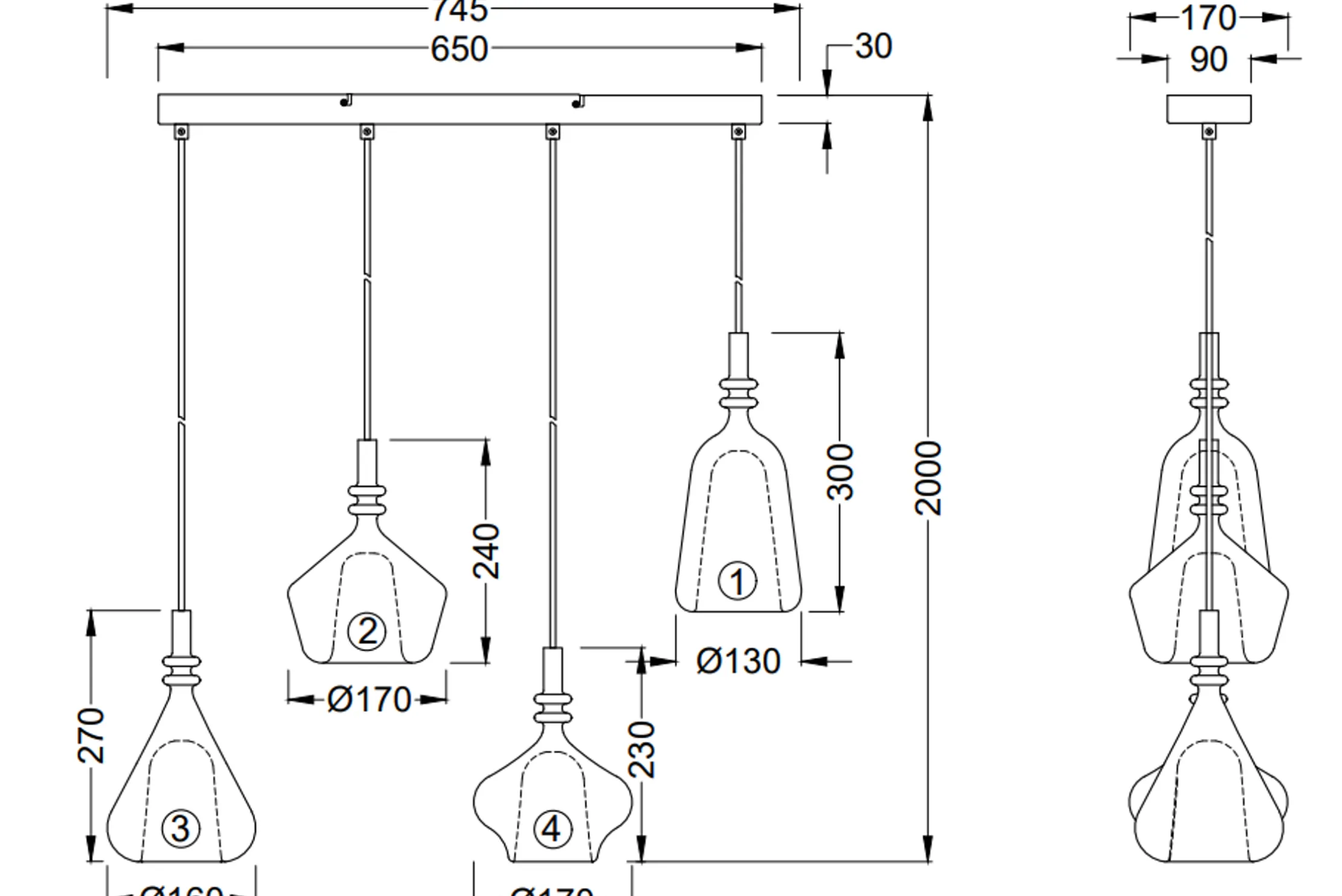 Hanglamp Aldea