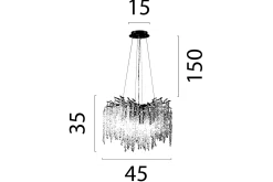 Hanglamp 2450-02-60 Baroc
