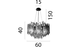 Hanglamp 2450-02-60 Baroc