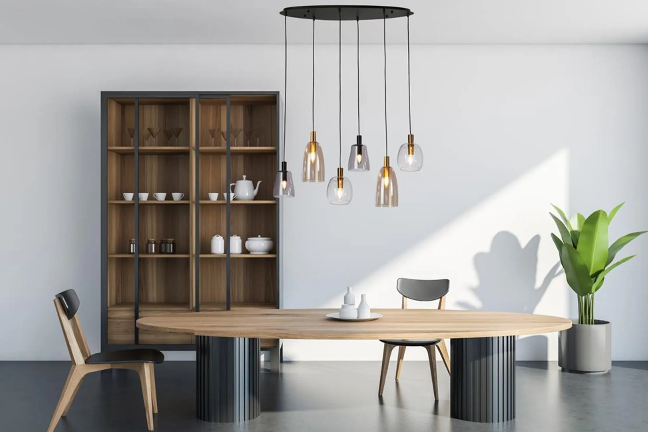 Hanglamp 36463-6BK Divine