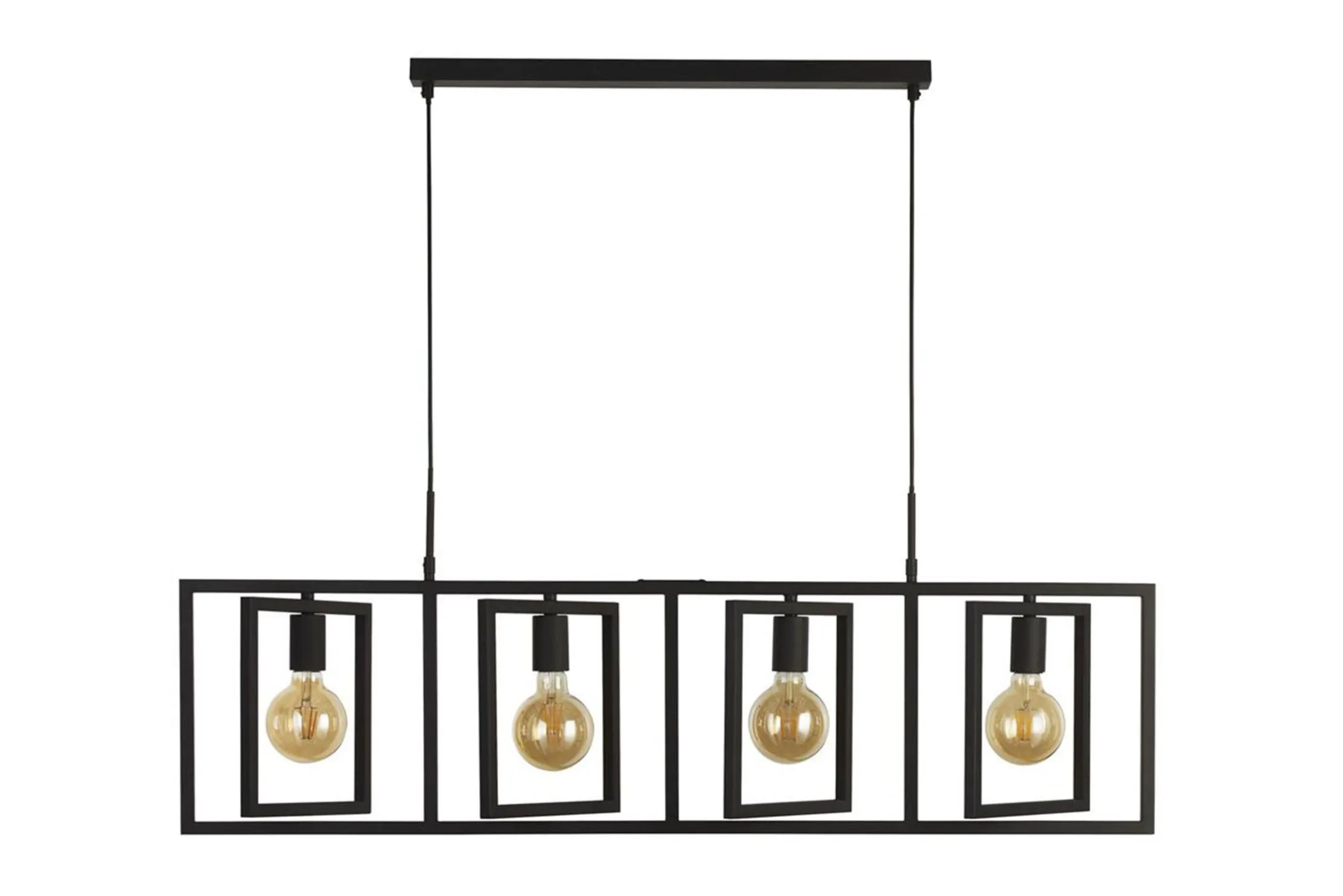 Hanglamp 23203-4BK Plaza