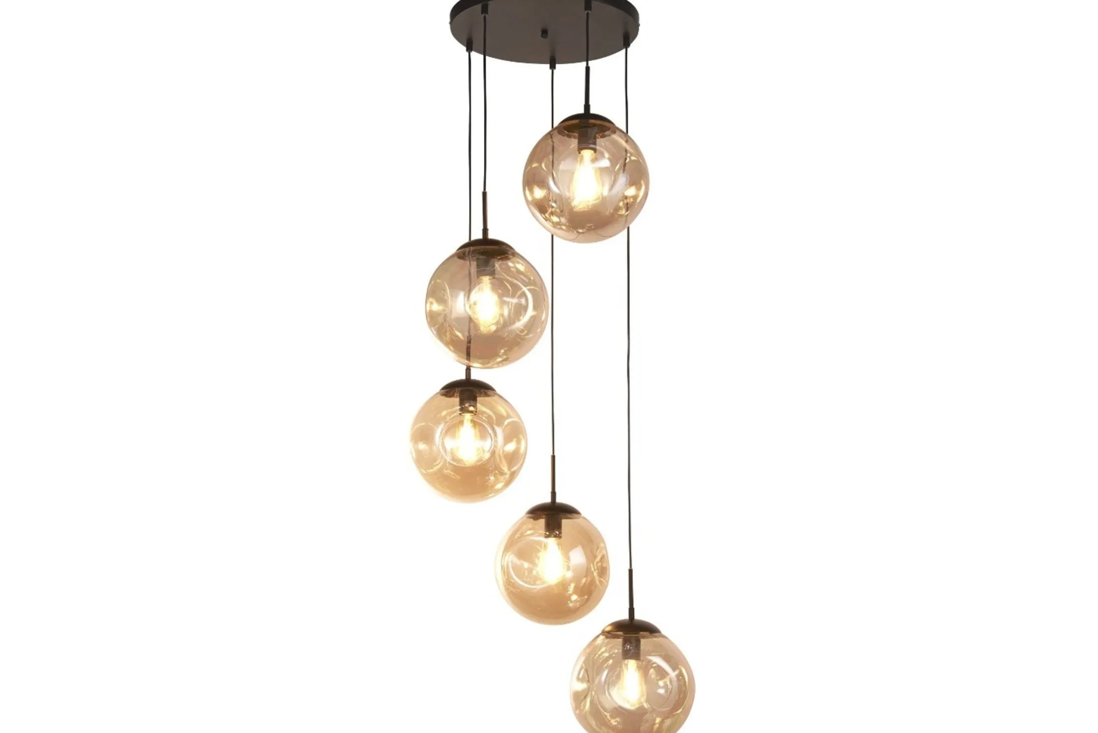 Hanglamp 22123-5BK Punch