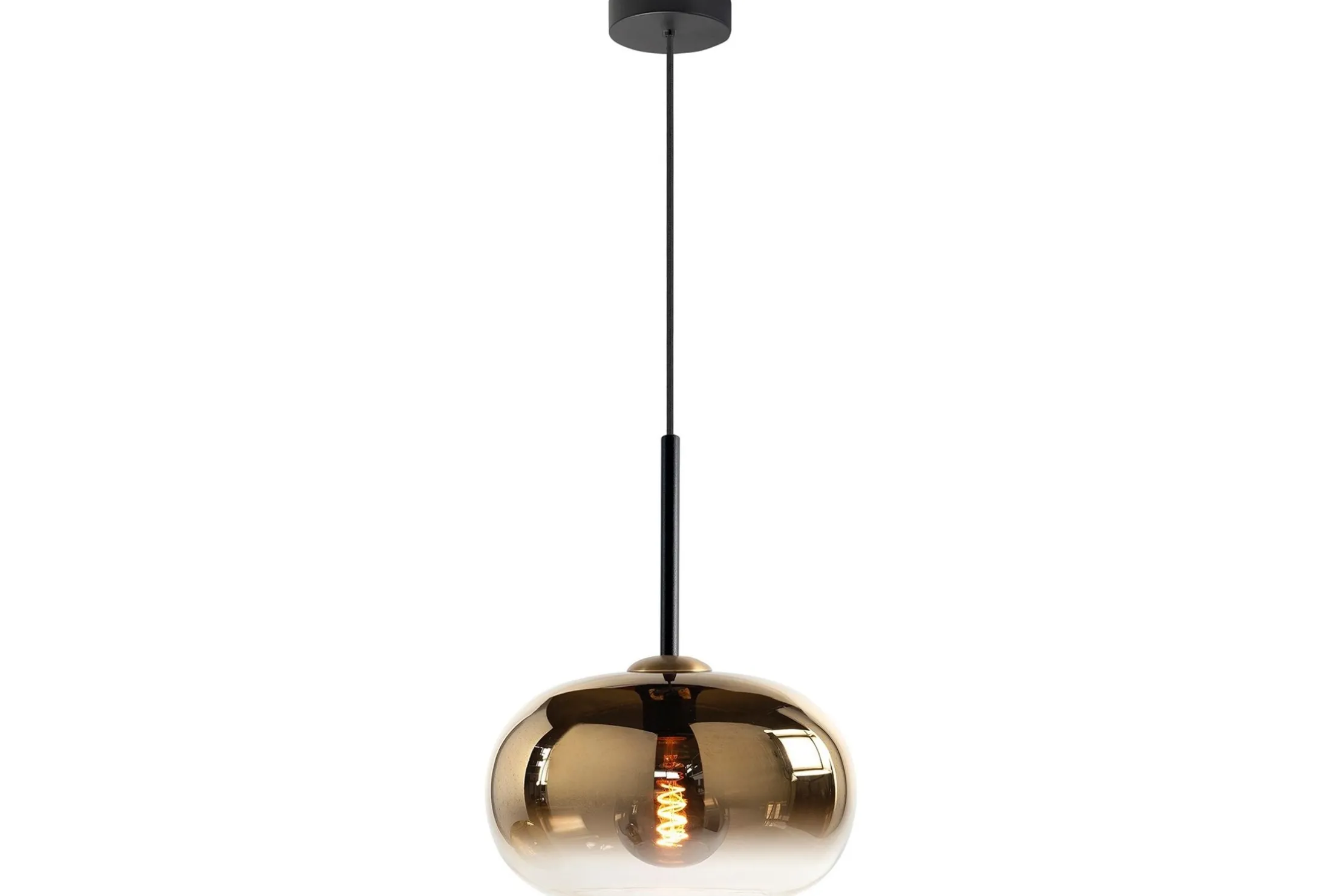 Hanglamp goudkleurig glas Bellini