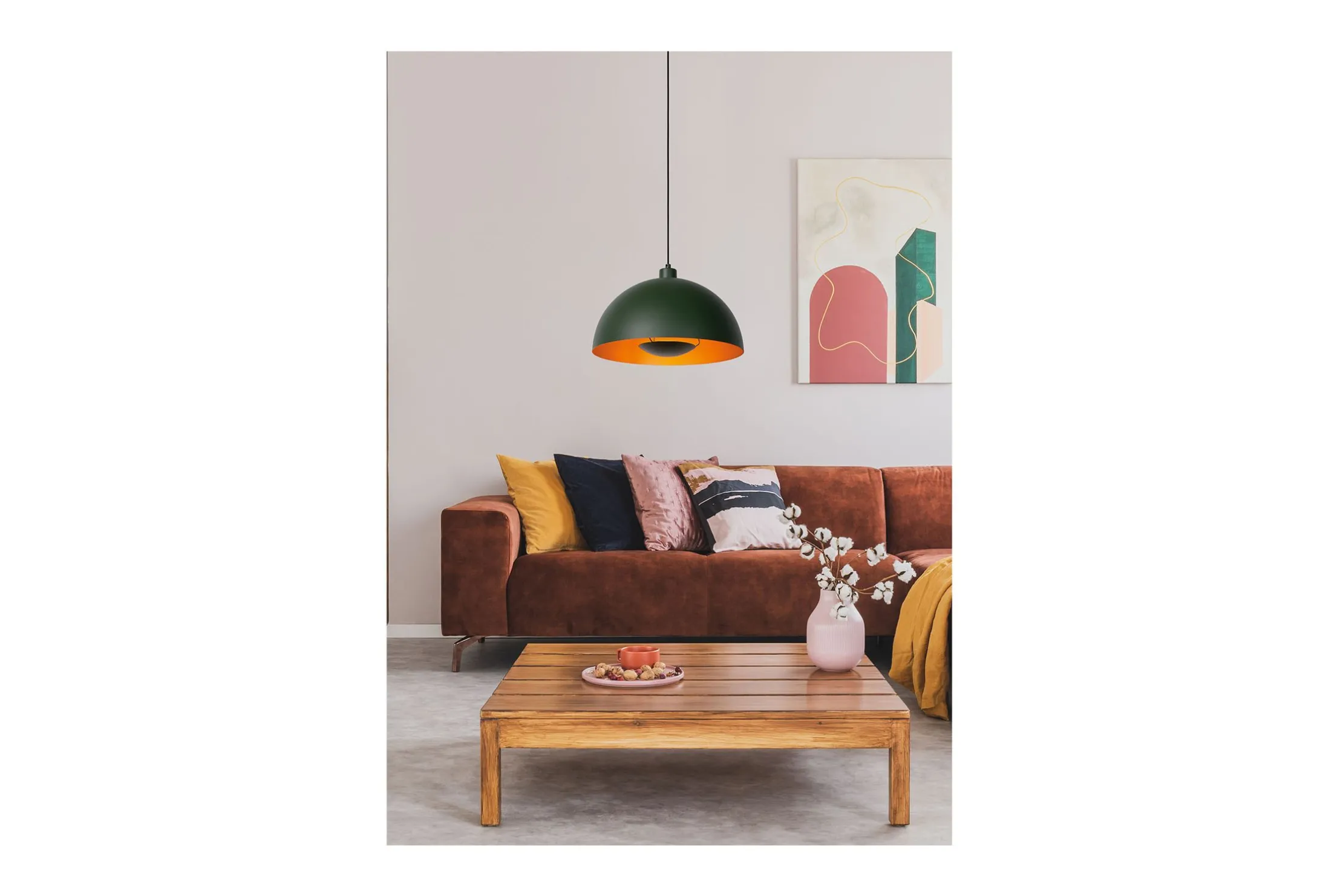 Hanglamp - groen Siemon