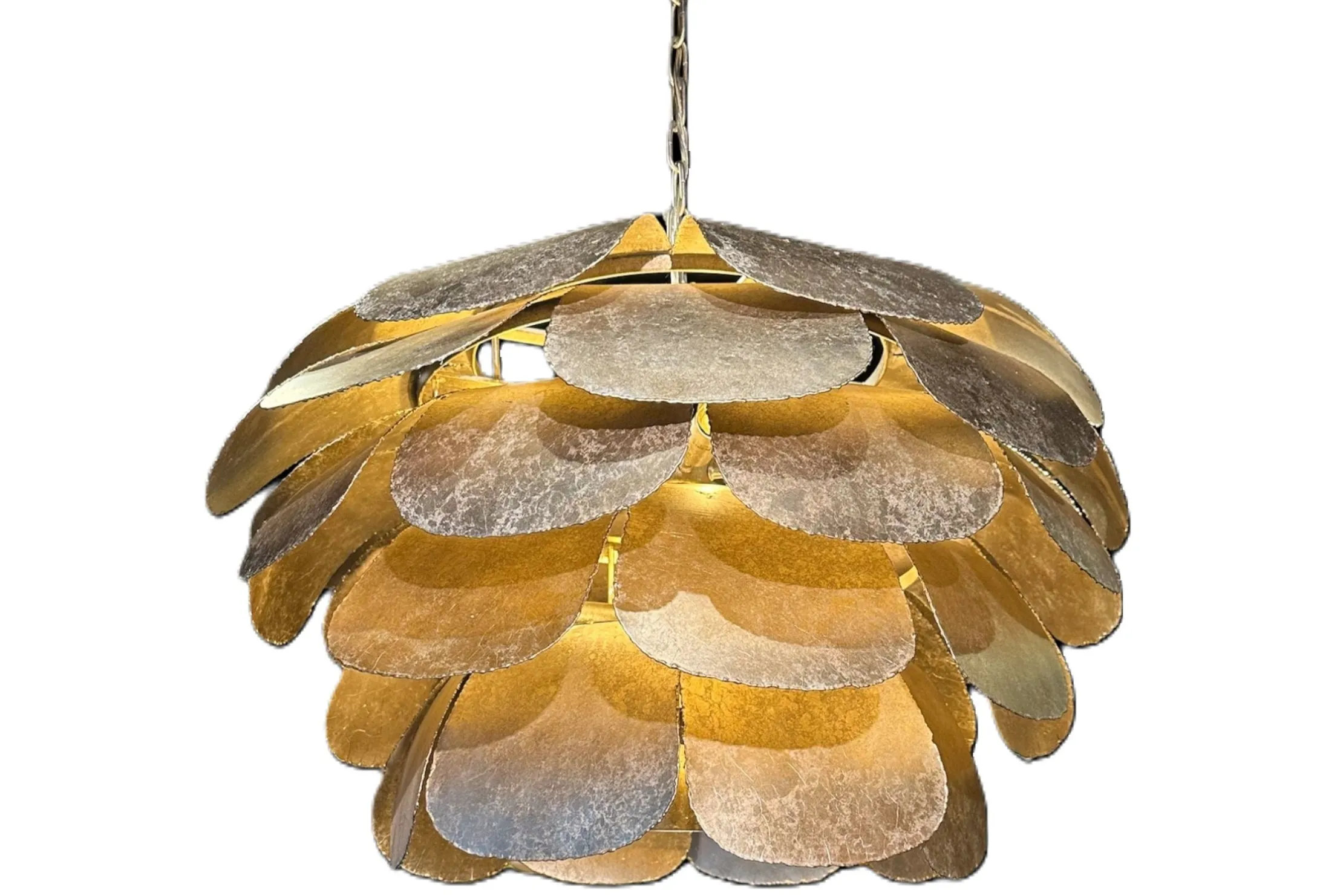 Hanglamp LB046|12+1 ambachtelijk zilver Artisjok | Leclercq & Bouwman