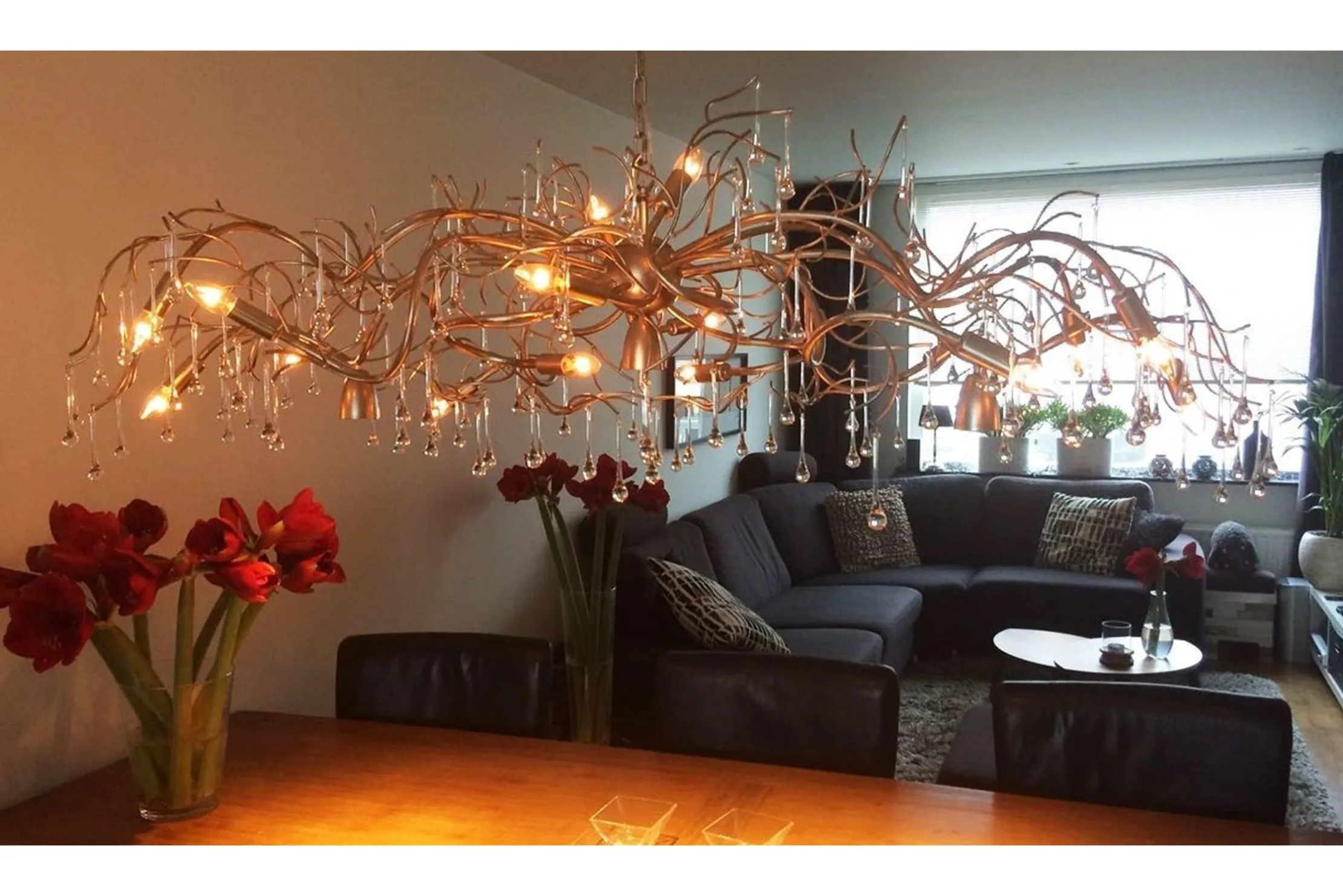 Hanglamp LB450-16+3 BZ Como | Leclercq & Bouwman
