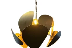 Hanglamp LB555-3+1 rond brons Galaxy | Leclercq & Bouwman