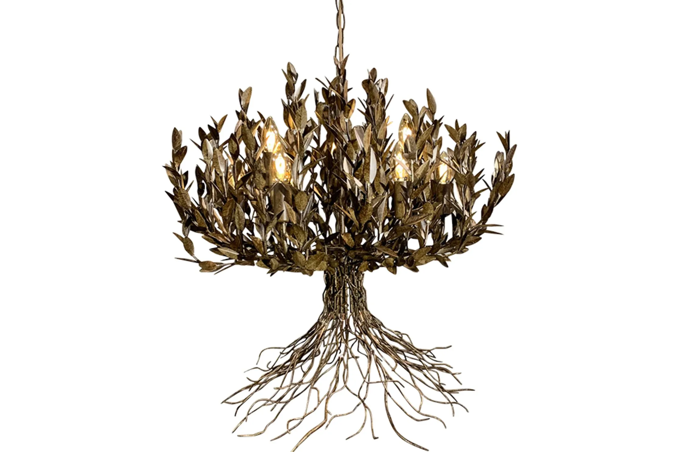 Hanglamp LB039/9+1 rustiek Aix | Leclercq & Bouwman