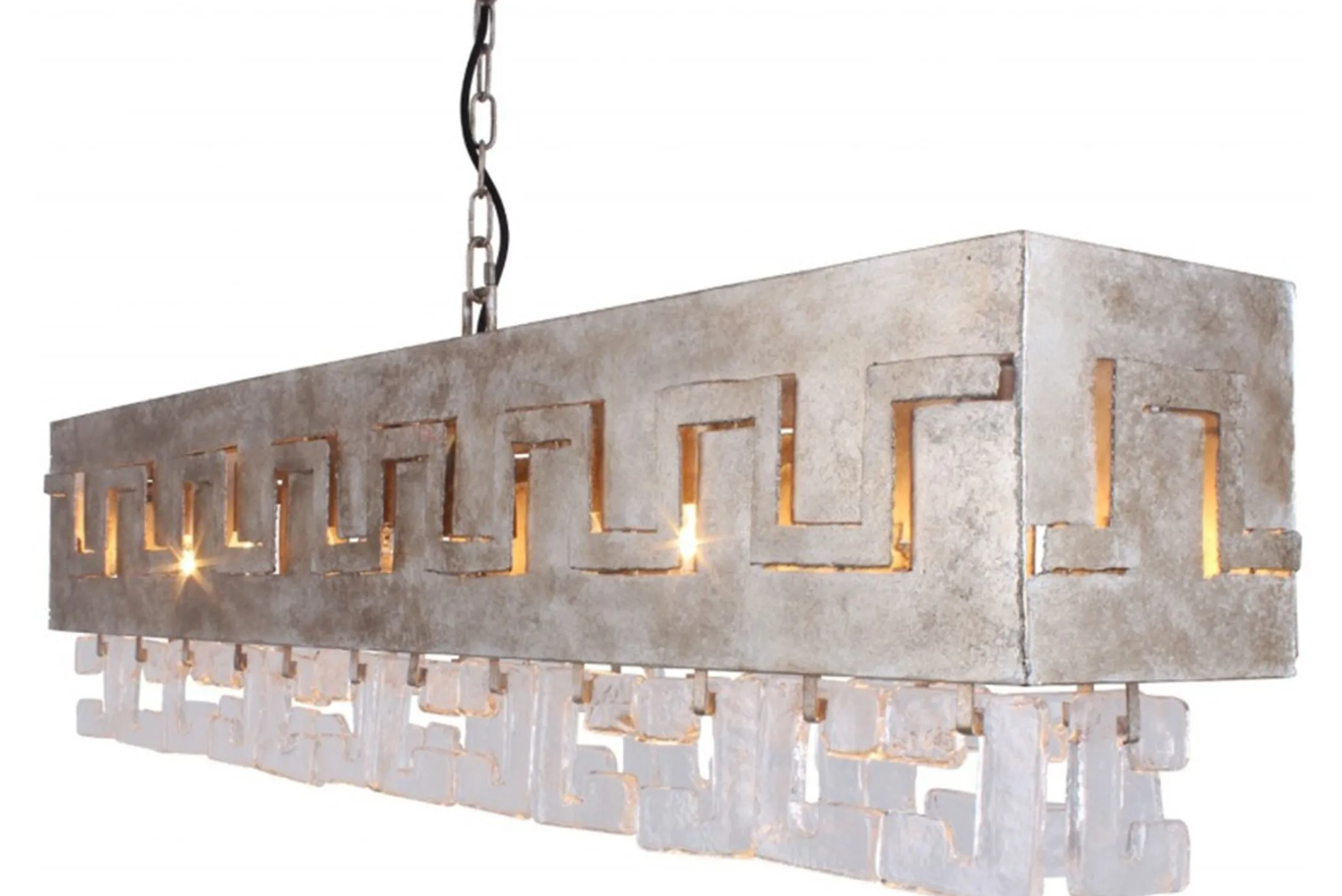 Hanglamp LB018-8+1 silver Casero | Leclercq & Bouwman