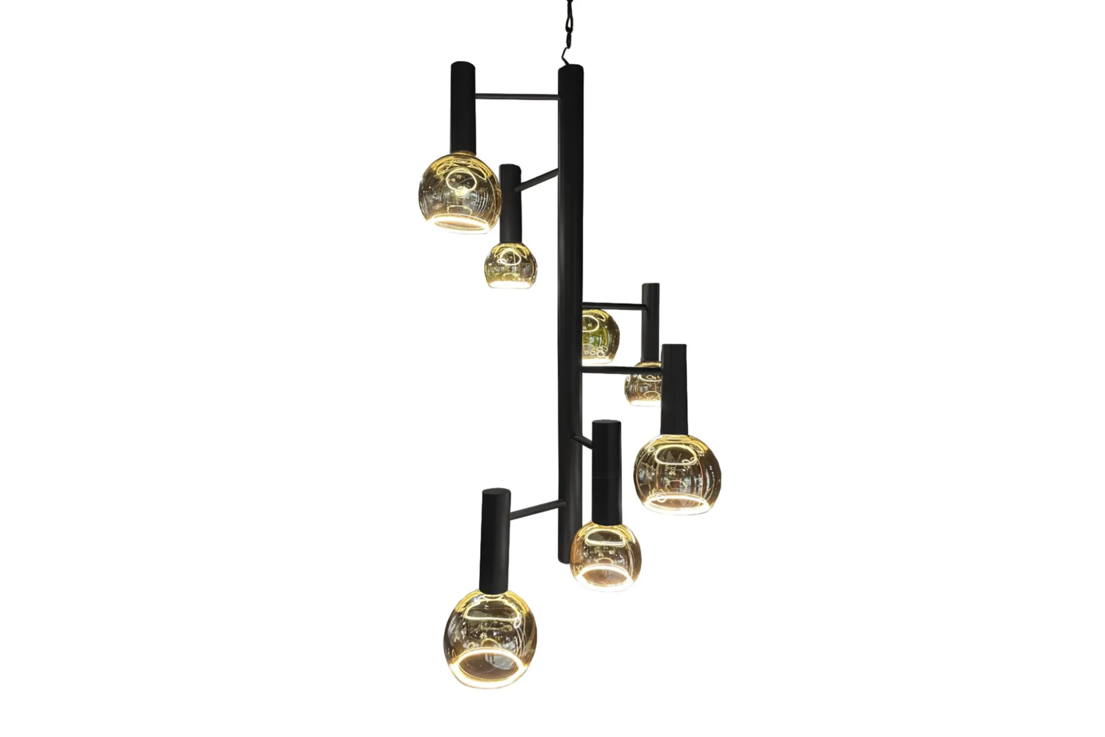 Hanglamp LB045-7 textured black Escale | Leclercq & Bouwman