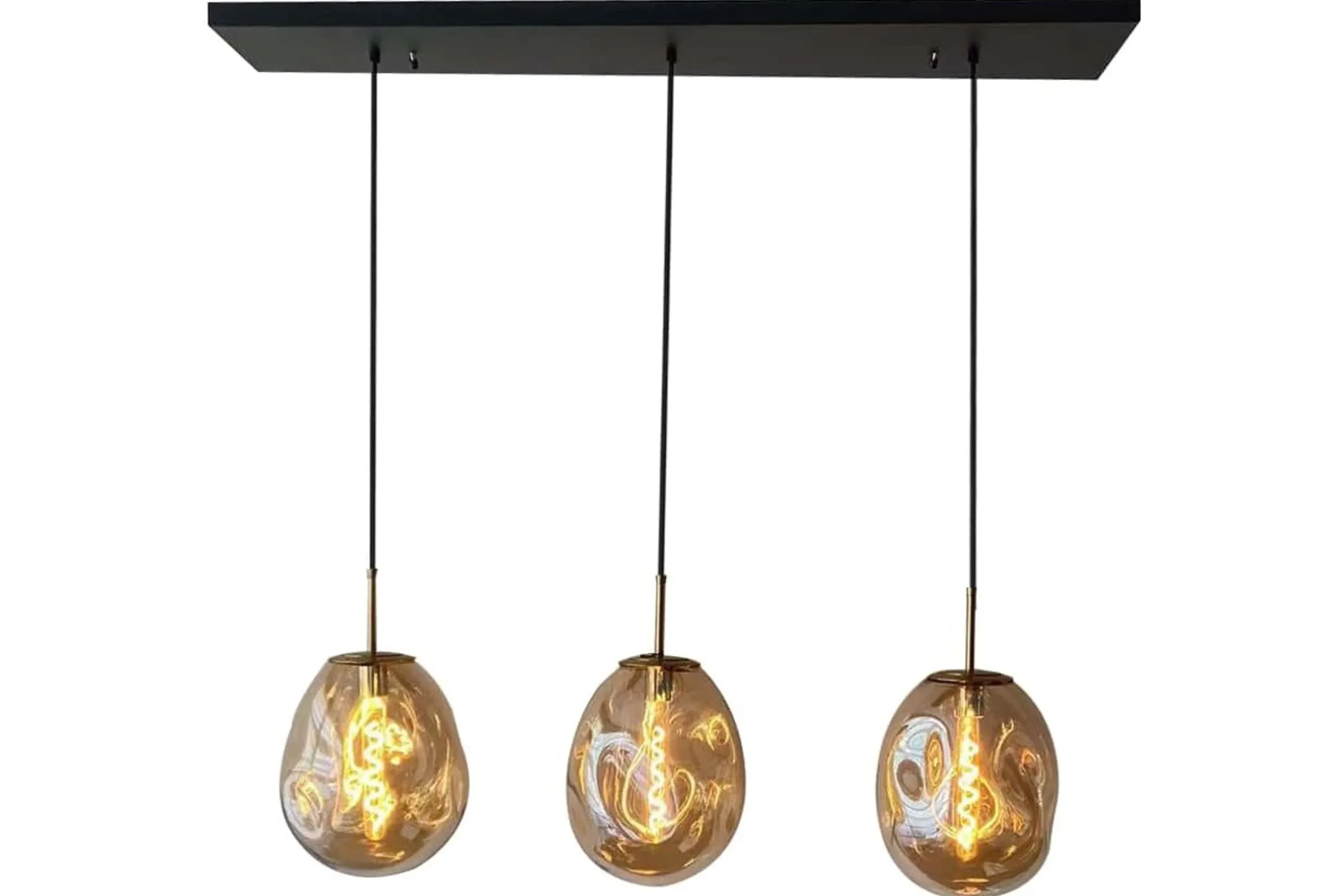 Hanglamp 3-lichts Amber Boaz