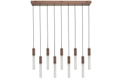 Hanglamp 9-lichts Antiek Brons Maud