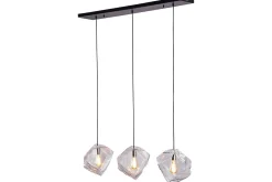 Hanglamp 3-lichts clear Yara