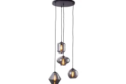 Hanglamp 4-lichts rond Connor