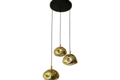 Hanglamp 3-lichts rond Gold Melt