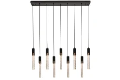 Hanglamp 9-lichts Zwart Maud