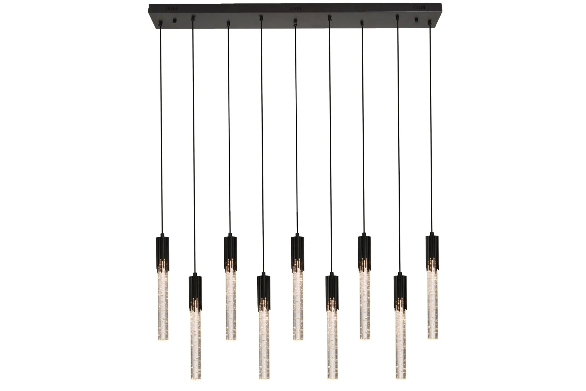 Hanglamp 9-lichts Zwart Maud