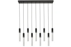 Hanglamp 9-lichts Zwart Maud