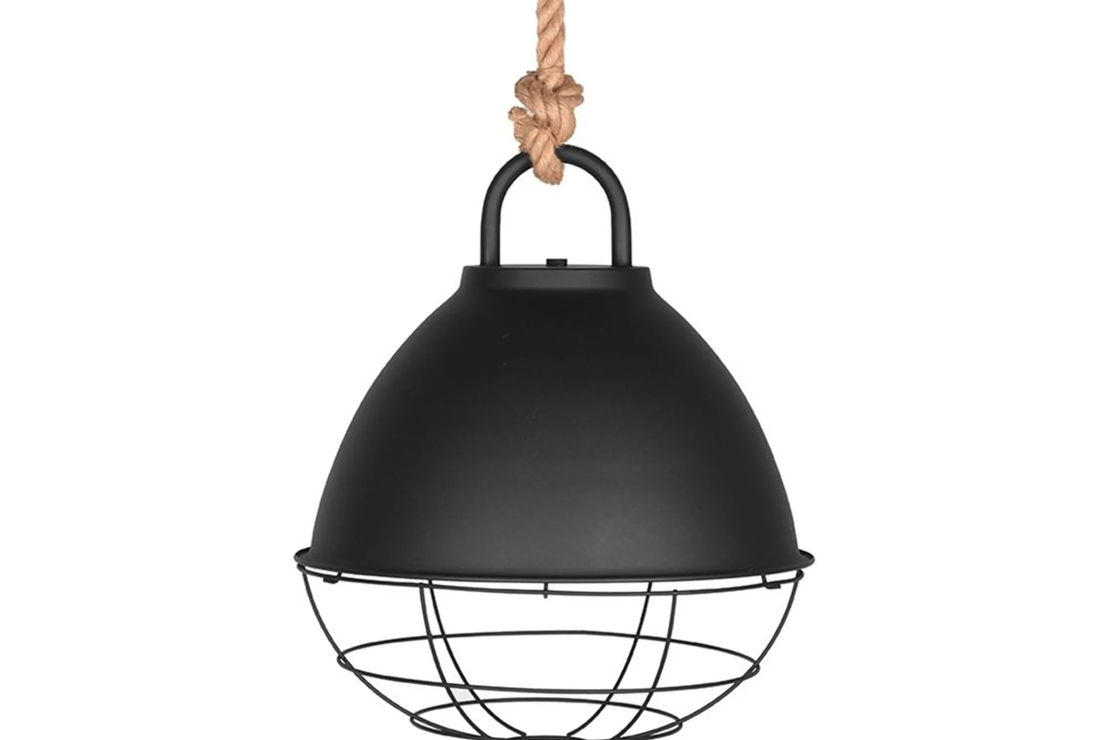 Hanglamp L Zwart Metaal MT-2221 Korf